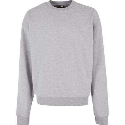 Build Your Brand - Ultra Heavy Crewneck Sweater - Heather Grey maat XS