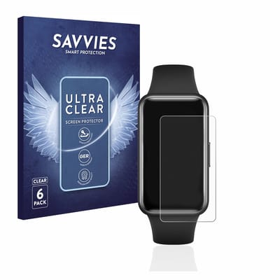 Savvies - Screenprotector voor Huawei Band 7 - Folie Beschermfolie transparant 6 Stuks