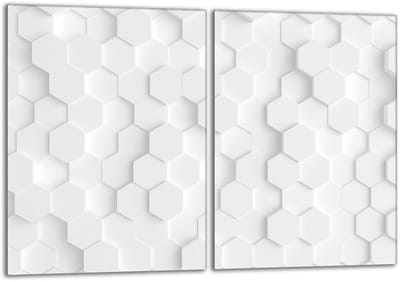 TMK ArtDeko - Serie - Glazen Beschermplaat - 2x40x52 - Wit - Veilige Bescherming