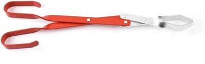 Vuurtang - Houttang Grilltang - Vuur Maken - Gehard Corrosiebestendig - 388 cm - Zwart