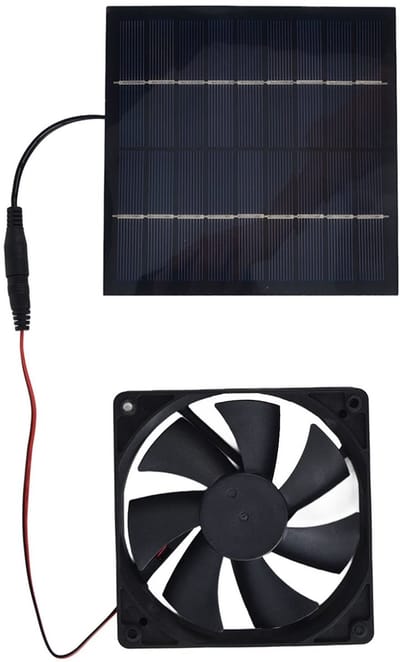Cosensi - Dailygoods - Solar Ventilator Kit voor Auto met 10W Zonnepaneel