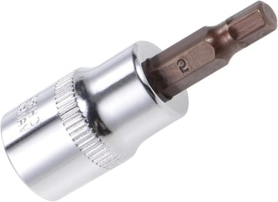 H5 (5mm) Hex Bit Socket 3/8" Aandrijving 1.5" Lang, S2 Legering, Geschikt voor Bevestiging en Montagewerkzaamheden