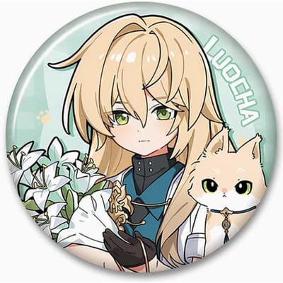 Jeu Honkai Star Rail Seele Lame Kafka Luocha Silver Wolf Jing Yuan Badge Cosplay Broche Kawaii Pins de revers Accessoires de Sac Accessoire beige
