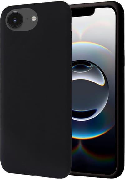 Hoesje geschikt voor iPhone 16e - Mat Back Case Zwart