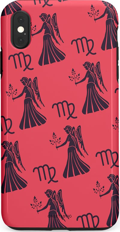 Casetastic Hoesje Geschikt voor Apple iPhone Xs Max - Stijlvolle Beschermende Duo-layer Case - Zodiak maagd