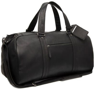 The Chesterfield Brand Rivaro Waxed Pull Up Weekendtas - Reistas - Zwart