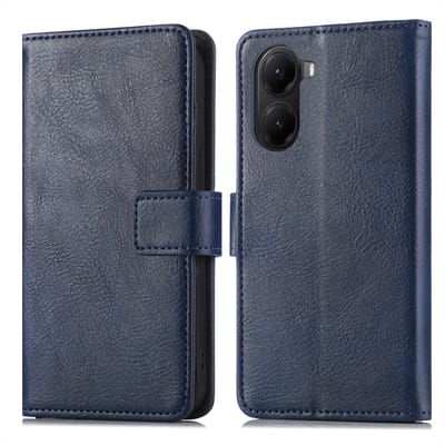 imoshion Hoesje - Geschikt voor Xiaomi Poco X7 Pro - Luxe Bookcase - Donkerblauw