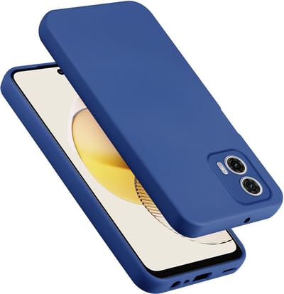 Cadorabo Hoesje geschikt voor Motorola Moto G73 in LIQUID BLAUW - Beschermhoes gemaakt van flexibel TPU silicone Case Cover