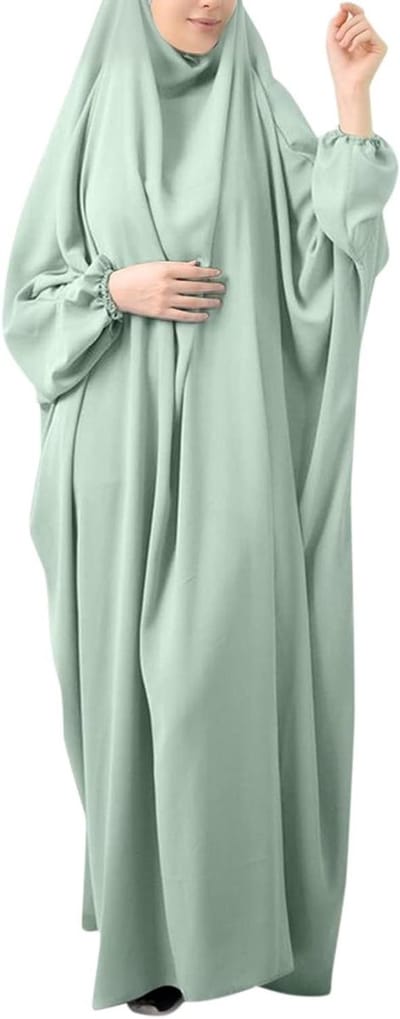 Gebedsjurk - Islamitische kleding - Dagelijks gebruik - Lange mouwen - Maxi lengte - Effene kleur