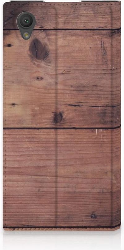 Sony Xperia L1 Book Wallet Case Old Wood