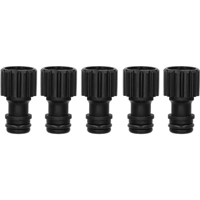 5 STKS G3/8 Binnendraad Nippel Connector Plastic Kraan Snelkoppeling Tuinirrigatie Water black