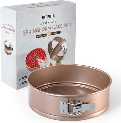 Ronde Springvorm 20 cm - Lekvrije Taartvorm met Antiaanbaklaag voor Cheesecake en Gebak