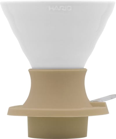 HARIO V60 Immersion Colour Dripper Switch - 02 Size - Immersie Koffiedripper - Keramiek - Wit