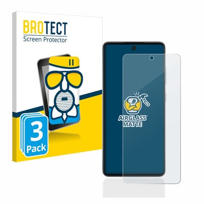 BROTECT - Screenprotector voor Samsung Galaxy A52 5G - Folie Beschermfolie Beschermglas matte 3 Stuks