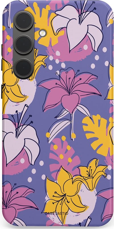 Casetastic Hoesje Geschikt voor Samsung S24 Plus - Stijlvolle Beschermende Duo-layer Case - Lichtjesbloei