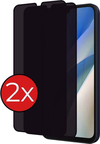 Screenprotector - 2 Stuks - Geschikt voor Samsung Galaxy A15 - Privacy Filter - Beschermglas - Gehard Glas - Tempered Glass - Screen Protector