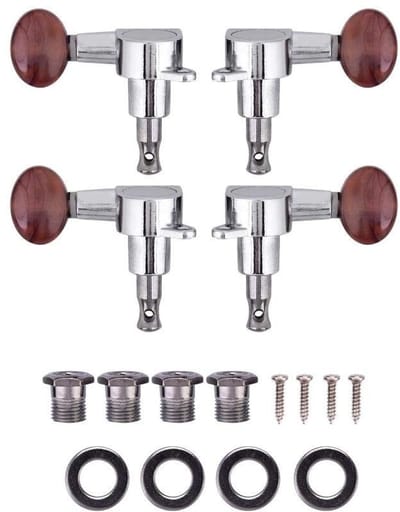 Dailygoods- Stimmwirbel Duurzaam - Tuning Pegs 2R/2L - Antislip - Roestvrij Staal - Hoge Stabiliteit - Perfecte Afwerking - Stemmechanieken
