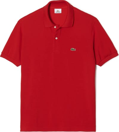 Lacoste Classic Piqué  Sportpolo casual - Maat XS  - Mannen - rood