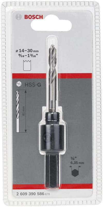 Bosch HULSAV ADAPTER HEX 6.35MM 14-30MM M/BOR