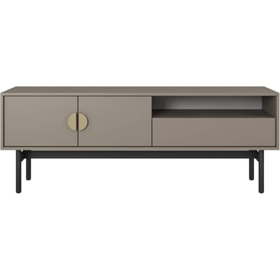 Selsey STOON - TV-meubel - 1 lade en nis - beige/cappuccino
