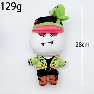 28cm Block Tales Griefer Pluche Pop Van RPG Spel Knuffeldier Speelgoed Met Rode Ogen Groene Jas En Broek 28cm