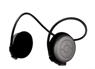 Miiego - AL4 Freedom - Man - Titanium - draadloze - on ear - koptelefoon - sport koptelefoon - hardlopen - fitness - fietsen