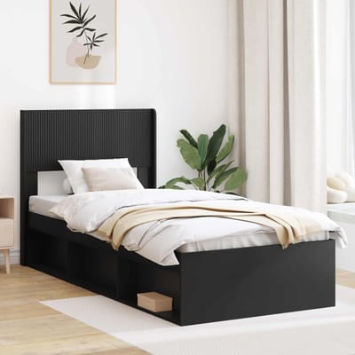 vidaXL - Hoofdbord - Zwart - PB