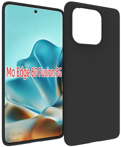 MobyDefend Hoesje - Geschikt voor Motorola Edge 60 / Motorola Edge 60 Fusion - TPU Backcover - Mat Zwart