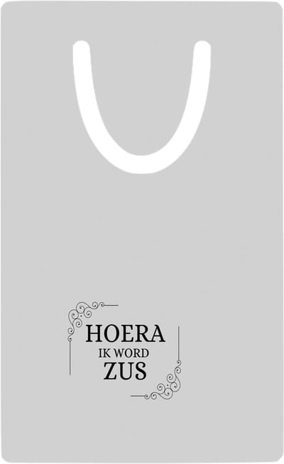 Hacebo® - hoera ik word zus metalen boekenlegger - Zus - iemand die zus wordt - zus cadeautjes - cadeau - kado - geschenk Bladwijzer boekenleggers - 7.6 cm x 5cm