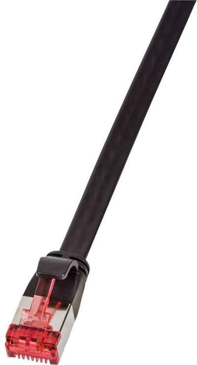 LogiLink CF2073S RJ45 Netwerkkabel, patchkabel CAT 6 U/FTP 5.00 m Zwart Vergulde steekcontacten 1 stuk(s)