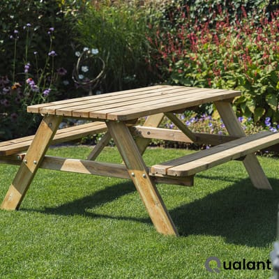 Picknicktafel DeLuxe | Geïmpregneerd | 180 cm | Tuintafel 6 personen