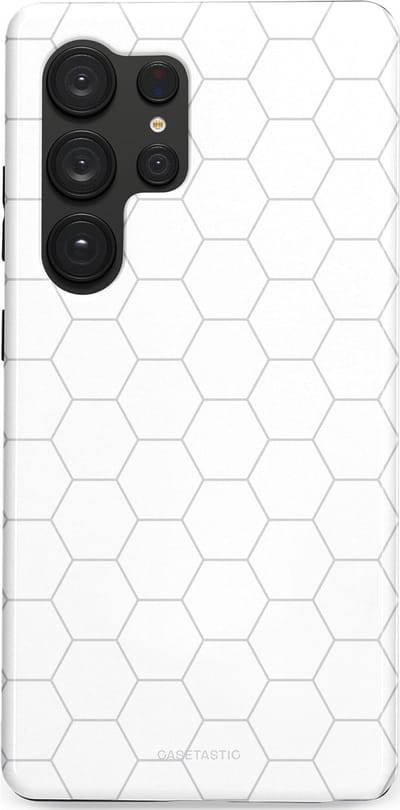 Casetastic Hoesje Geschikt voor Samsung S25 Ultra - Stijlvolle Beschermende Duo-layer Case - Zilverraat