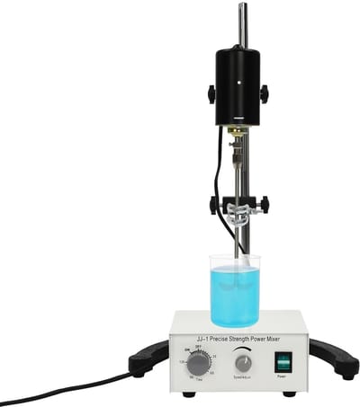 Laboratorium Roerder - Elektrische Mixer - Experimenten Mengen - Digitale Tijdinstelling - 100W 3000rpm - Wit Zwart