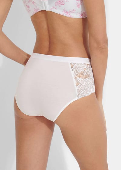 Twee tailleslips van modal - wit - Gr. 36 van Goldner Fashion