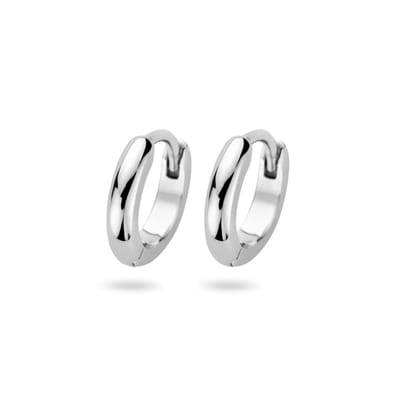 Zilver Gerhodineerd Klapoorringen 1335481
