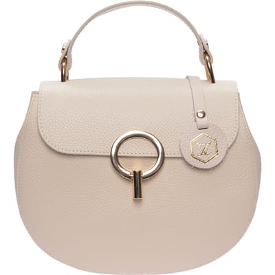 Luisa Vannini Beige Rundleer Tas