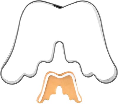 Koekjessnijder Edelstaal Vleugels 7 cm - Vormen - Uitsteekvorm - Cookie - Cutter - Uitsteekvormpjes - Koekjes - Bakken
