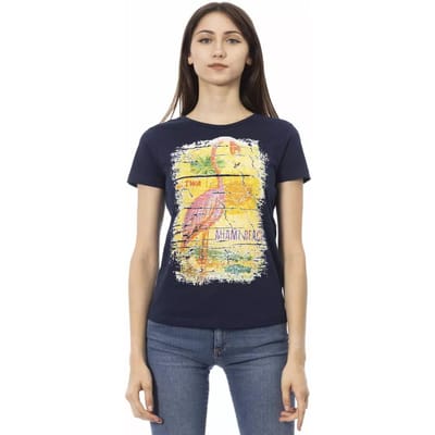 Flamingo Graphic T-shirt Korte Mouw Ronde Hals