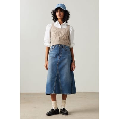 Levi's Hr A Line Decon Skirt Mid Morning Größe: W27 | Jeansröcke Outlet | Damen