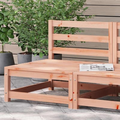 Tuinbank Douglas - Houten Bankje - Buiten Zitten - Latten Design - 70 x 70 x 67 cm - Natuurlijk