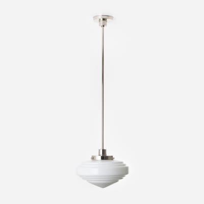 Hanglamp Deco Punt 20's Nikkel - Art Deco Trade