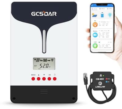 MPPT Solar Laadregelaar 100A 12/24/36/48V - Voor Zonnepanelen met LCD-scherm en APP Monitor
