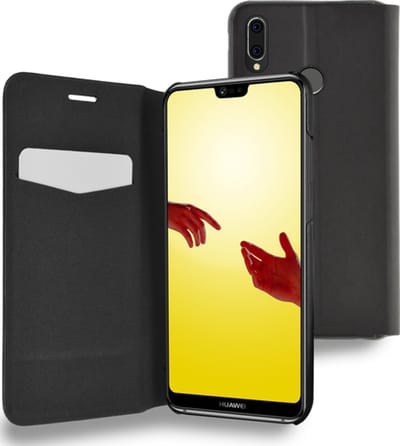 MH by Azuri booklet ultra dun met staan functie - zwart - voor Huawei P20 Lite