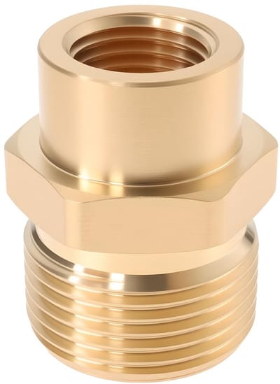 Dailygoods - Hogedrukreiniger Connector G1/4" naar M22x1.5 - Messing Adapter