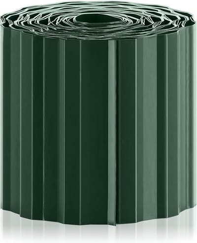 Kunststof gazonrand - behuizing - gazon begrenzing - gazon afsluiting - bedrand voor gazons - bloembedden of als maairand - lengte individueel verstelbaar - voorkomt verspreiding van wortels - 15 x 900 cm