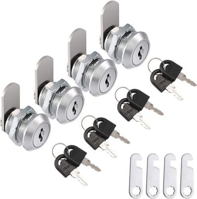 Veiligheidsbrievenbussloten 16 mm - Set van 4 voor kastdeuren en gereedschapskisten