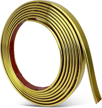 Zelfklevende Gouden Muurafwerking - Flexibele Plakstrip voor Plafonds, Ramen en Meubels - Ideaal voor Hoeken en Auto's