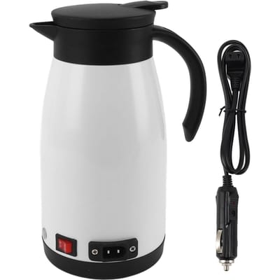 12V 24V Auto Elektrische Waterkoker Draagbaar Snel Verwarmend Roestvrij Staal Auto Waterkoker Boiler voor Auto Vrachtwagen L