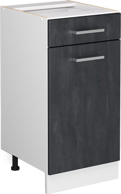 Vicco R-Line Keukenonderkast – 40 cm WB Marmer Zwart beton