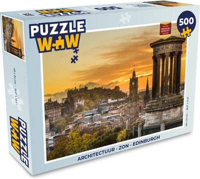 Puzzel Architectuur - Zon - Edinburgh - Legpuzzel - Puzzel 500 stukjes